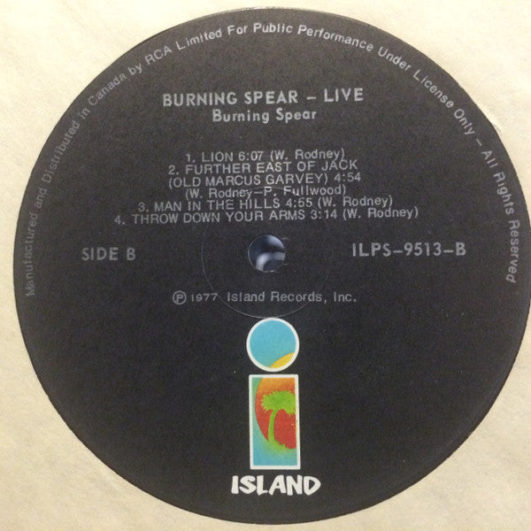 Burning Spear : Live (LP, Album)