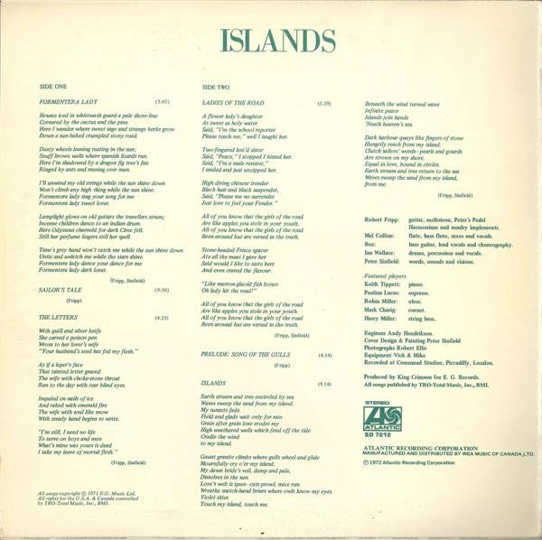 King Crimson : Islands (LP, Album)