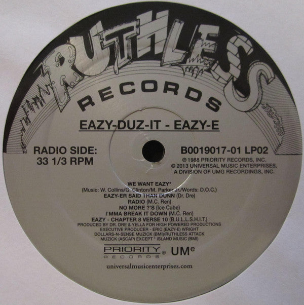 Eazy-E : Eazy-Duz-It (LP, Album, RE)