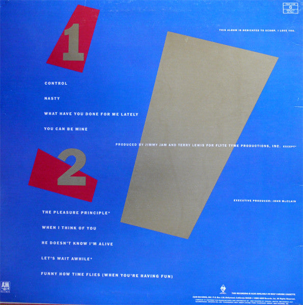 Janet Jackson : Control (LP, Album)