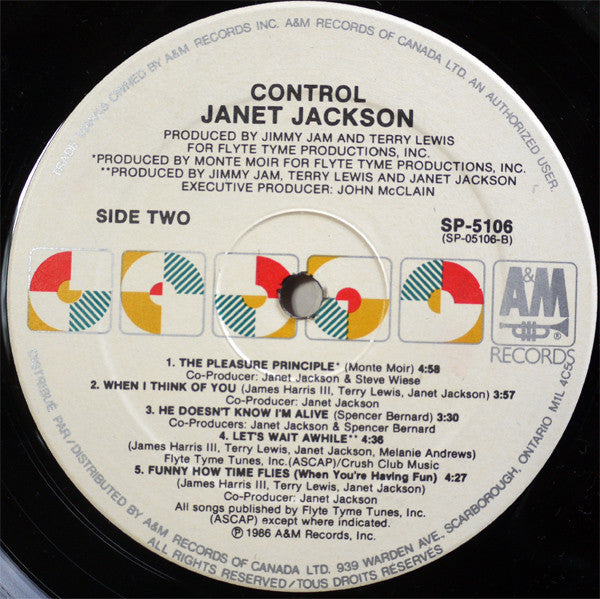 Janet Jackson : Control (LP, Album)