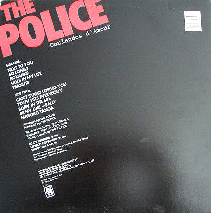 The Police : Outlandos D'Amour (LP, Album)
