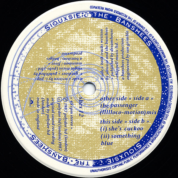 Siouxsie & The Banshees : The Passenger (Llllloco-motion Mix) (12", Single)