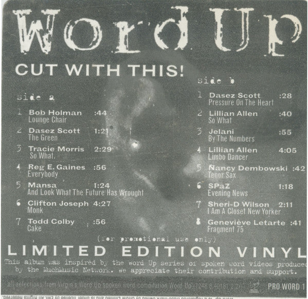 Various : Word Up - Cut With This! (LP, Comp, Ltd, W/Lbl)