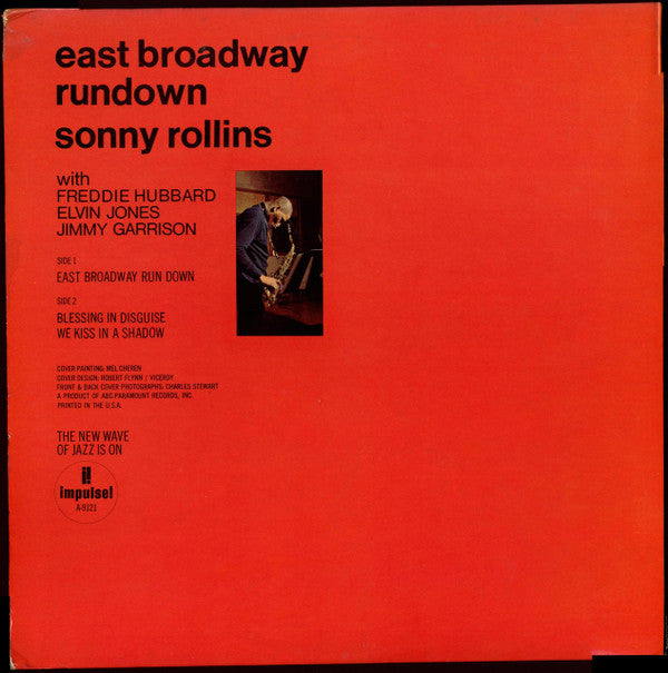Sonny Rollins : East Broadway Run Down (LP, Mono, Gat)