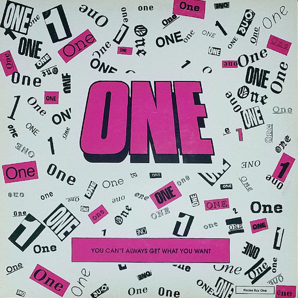 One (21) : You Can't Always Get What You Want (12", EP)