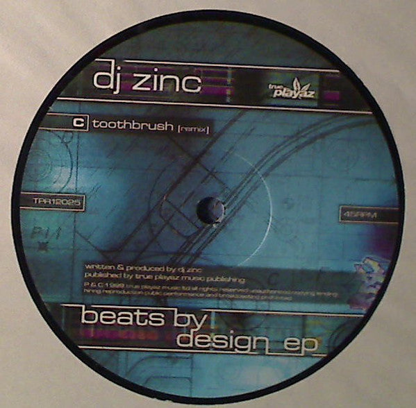 DJ Zinc : Beats By Design EP (3x12", EP)