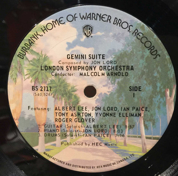 Jon Lord / London Symphony Orchestra : Gemini Suite (LP, Album)