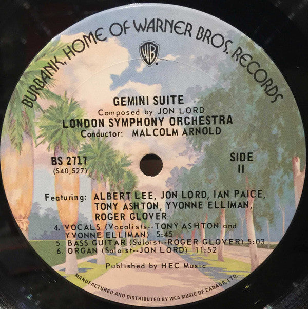 Jon Lord / London Symphony Orchestra : Gemini Suite (LP, Album)