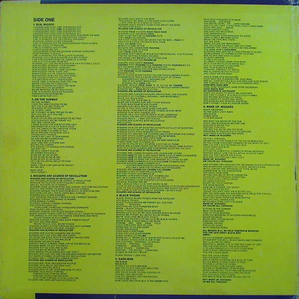 The Last Poets : The Last Poets (LP, Album, Gat)