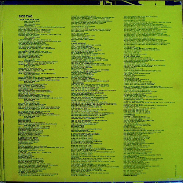 The Last Poets : The Last Poets (LP, Album, Gat)