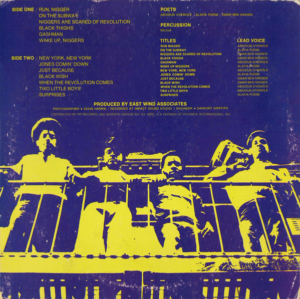 The Last Poets : The Last Poets (LP, Album, Gat)