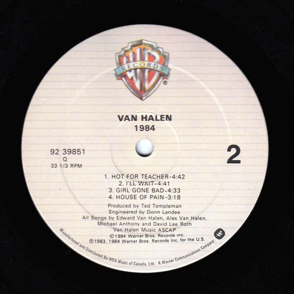 Van Halen : 1984 (LP, Album)