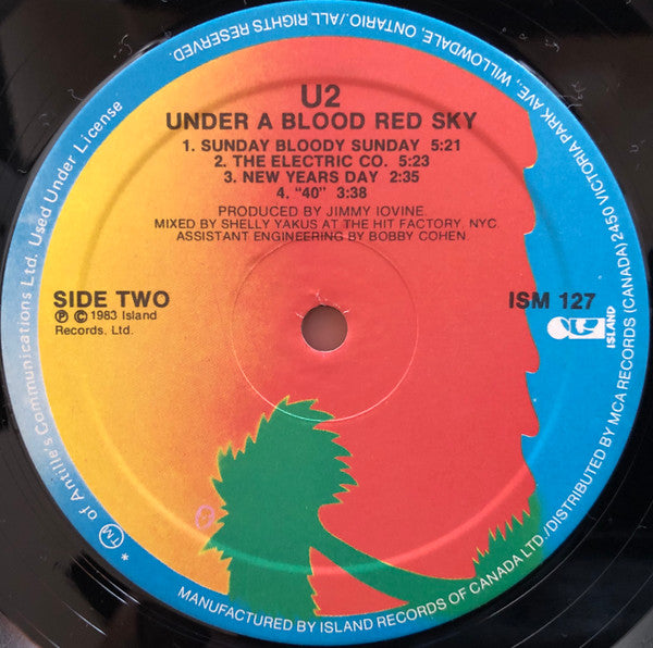 U2 : Live "Under A Blood Red Sky" (LP, MiniAlbum, RE, Ora)