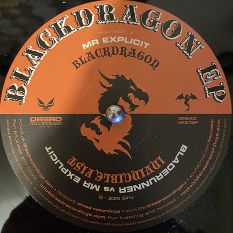 Mr Explicit vs Bladerunner : Blackdragon EP (2x12", EP)