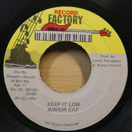 Junior Cat : Keep It Low (7", Single)