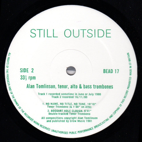 Alan Tomlinson : Still Outside (LP, Album)