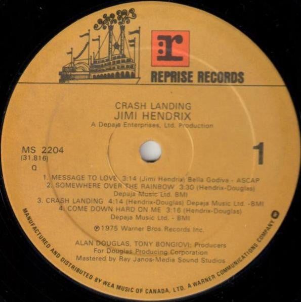 Jimi Hendrix : Crash Landing (LP, Album, RE)