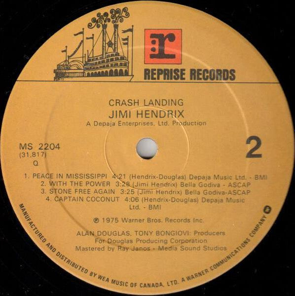 Jimi Hendrix : Crash Landing (LP, Album, RE)
