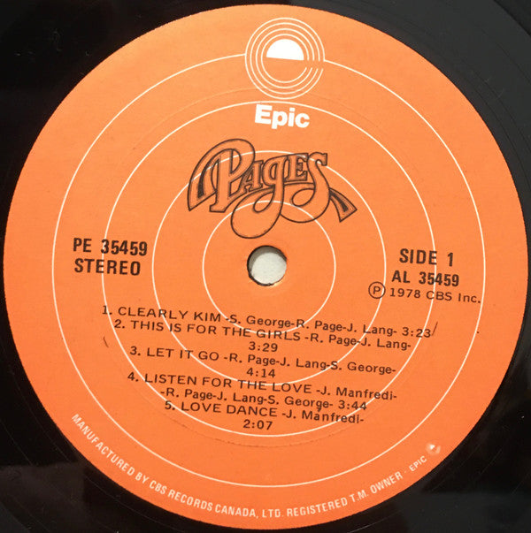 Pages (2) : Pages (LP, Album)