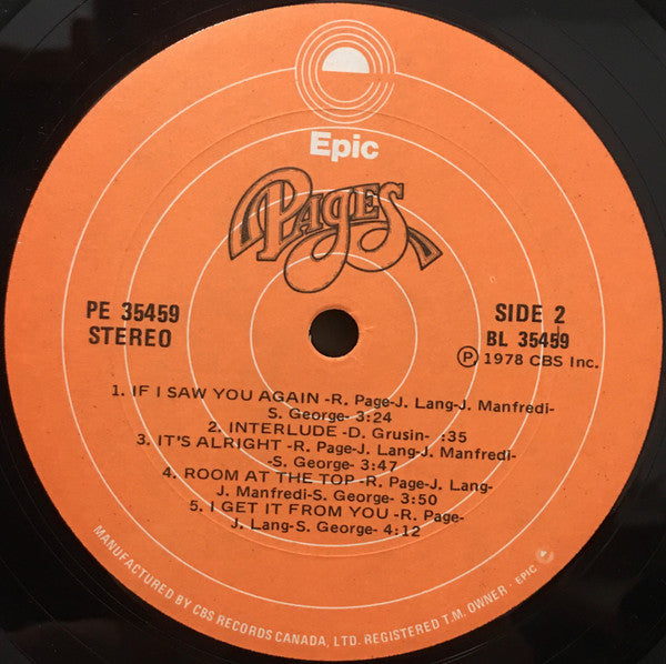 Pages (2) : Pages (LP, Album)