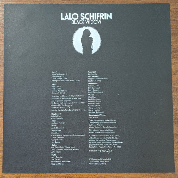 Lalo Schifrin : Black Widow (LP, Album)