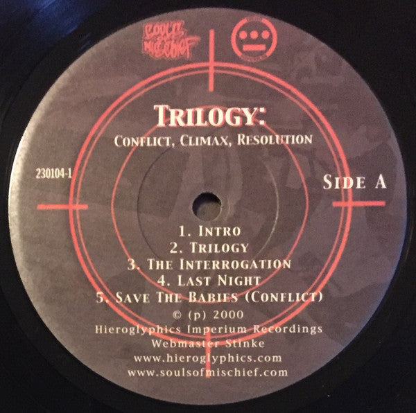 Souls Of Mischief : Trilogy: Conflict, Climax, Resolution (2xLP, Album)