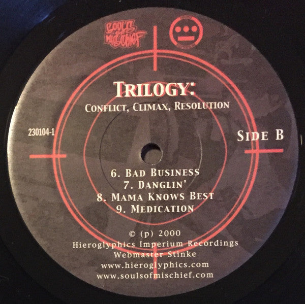 Souls Of Mischief : Trilogy: Conflict, Climax, Resolution (2xLP, Album)