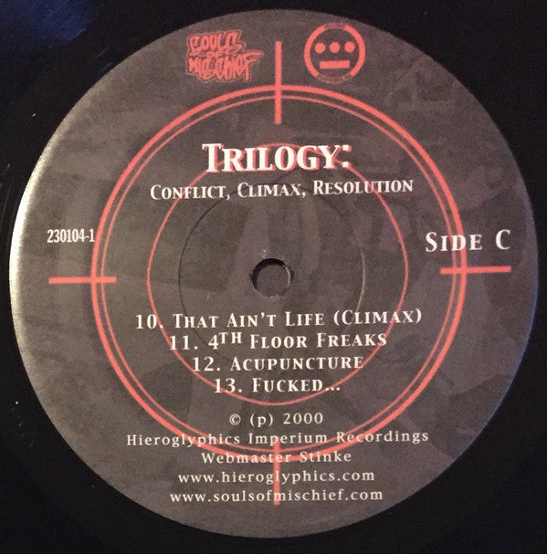 Souls Of Mischief : Trilogy: Conflict, Climax, Resolution (2xLP, Album)