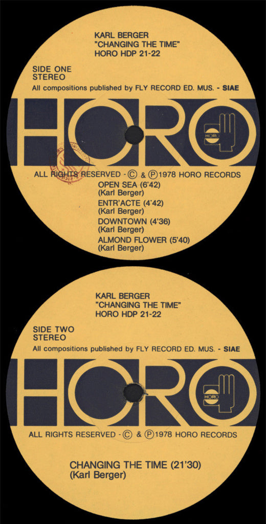 Karl Berger & Ingrid Berger : Changing The Time (2xLP, Album)