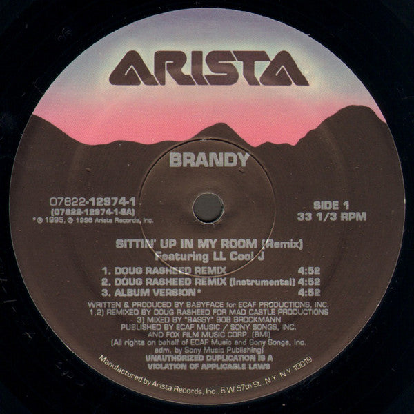 Brandy (2) Featuring LL Cool J : Sittin' Up In My Room (Remix) (12")