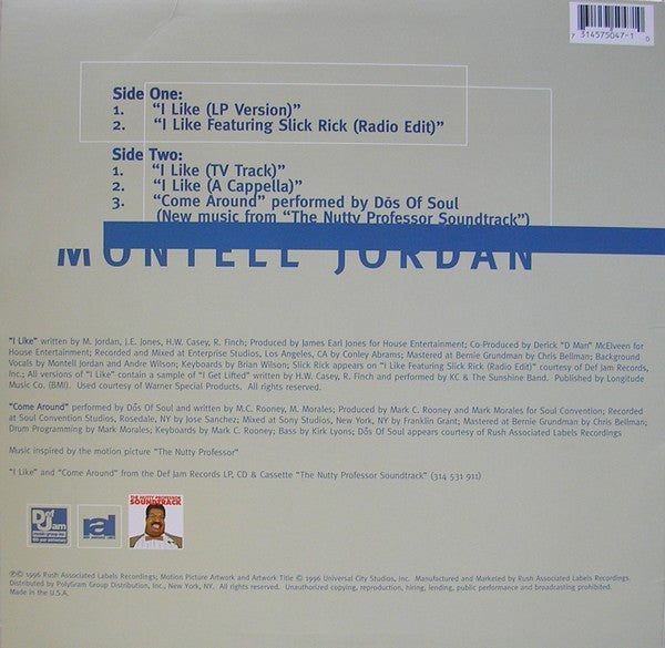 Montell Jordan Featuring Slick Rick : I Like (12", Single)