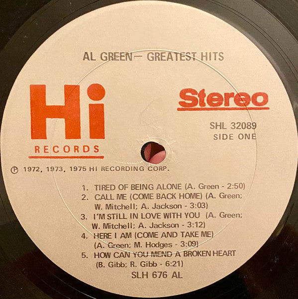 Al Green : Greatest Hits (LP, Comp, PP )