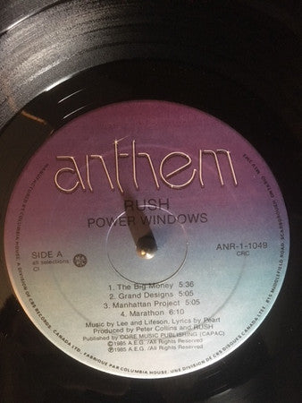 Rush : Power Windows (LP, Album, Club)