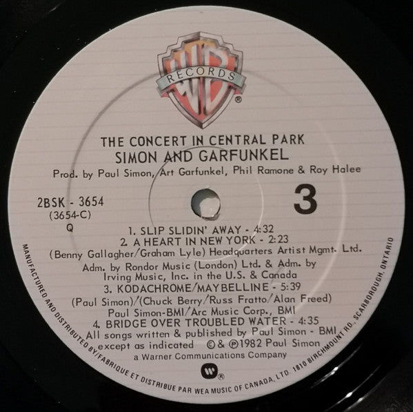 Simon & Garfunkel : The Concert In Central Park (2xLP, Album, Gat)