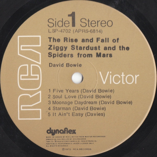 David Bowie : The Rise And Fall Of Ziggy Stardust And The Spiders From Mars (LP, Album, RE)