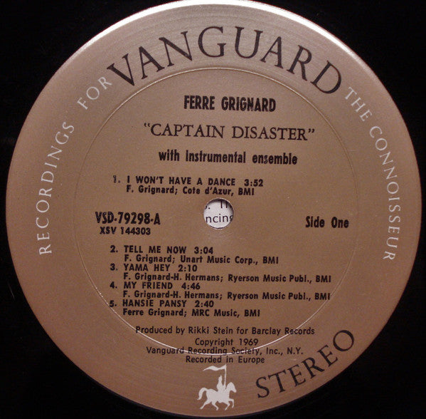 Ferre Grignard : Captain Disaster (LP, Album)