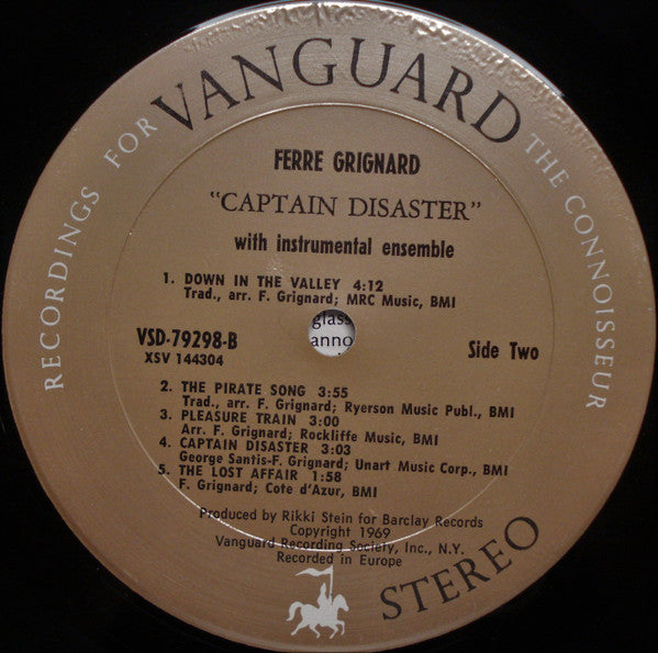 Ferre Grignard : Captain Disaster (LP, Album)