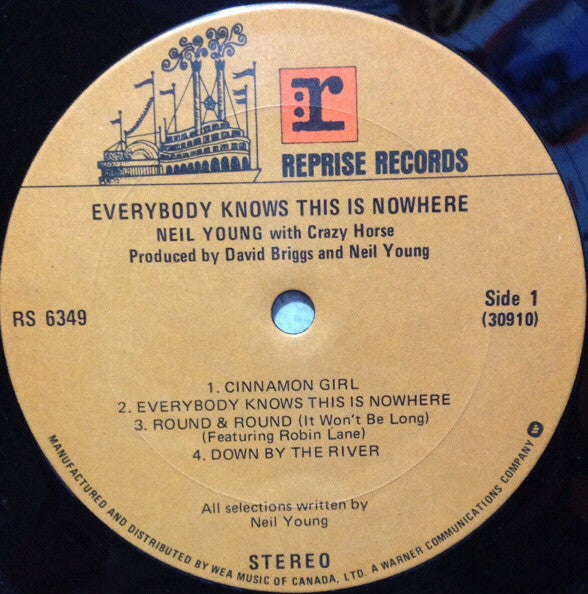 Neil Young With Crazy Horse : Everybody Knows This Is Nowhere (LP, Album, RE, Gat)
