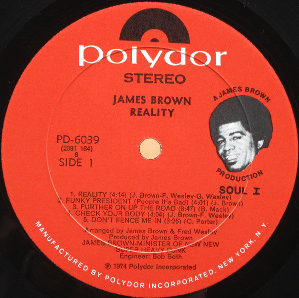 James Brown : Reality (LP, Album, All)