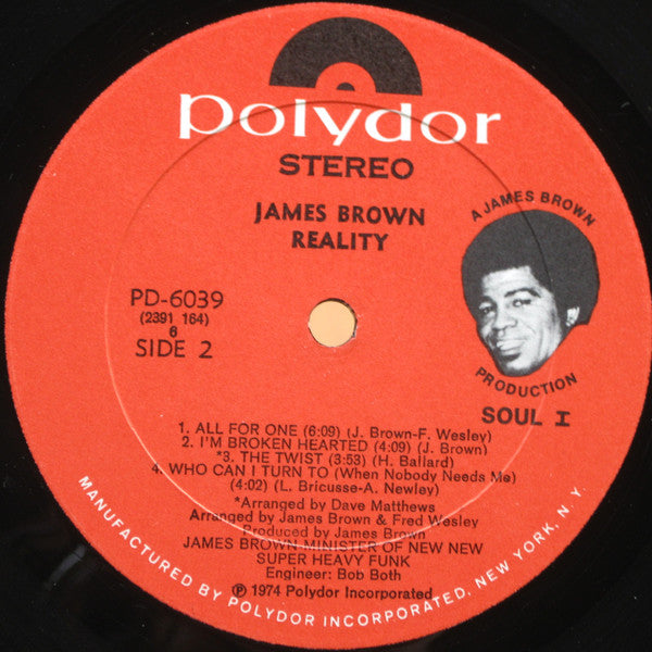 James Brown : Reality (LP, Album, All)