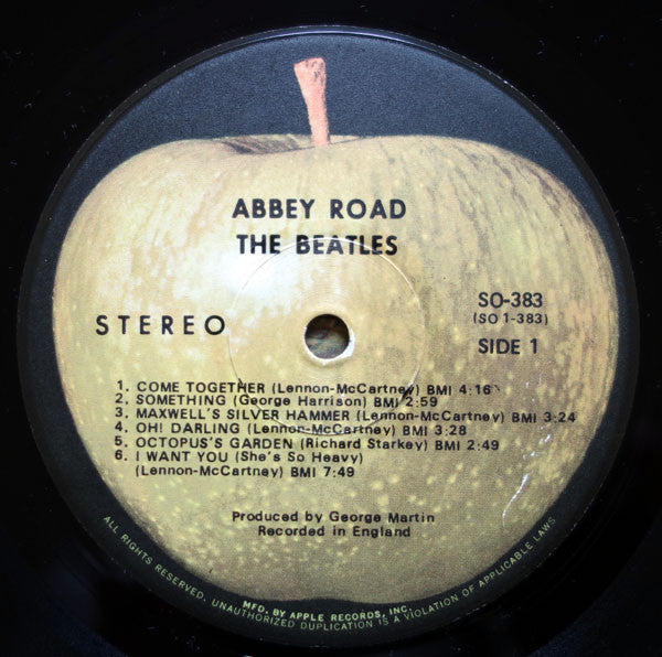 The Beatles : Abbey Road (LP, Album, RE, Win)