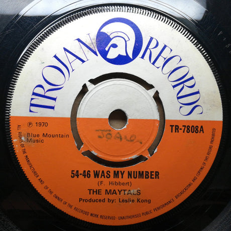 The Maytals / Beverley All Stars* : 54-46 Was My Number (7", Single)