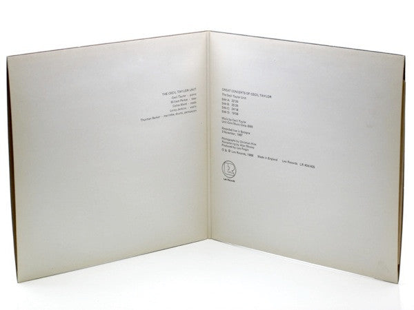 The Cecil Taylor Unit : Live In Bologna (2xLP, Gat)