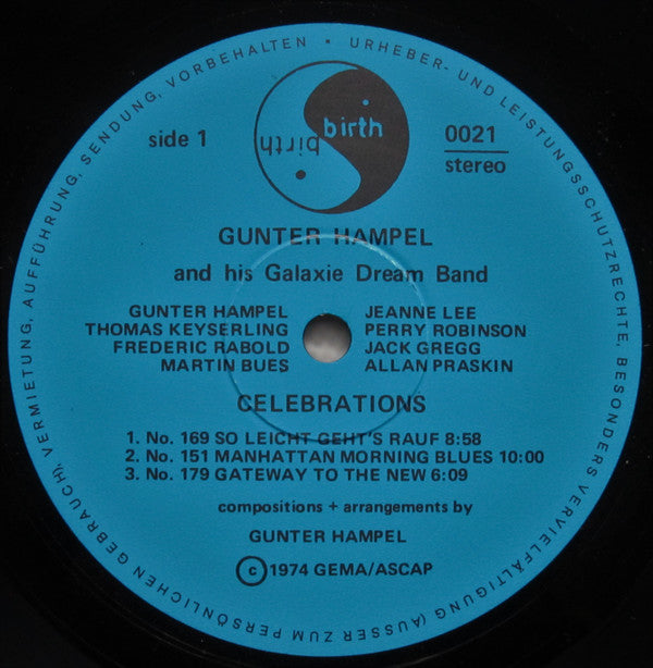Gunter Hampel And His Galaxie Dream Band : Celebrations (2xLP, Album)