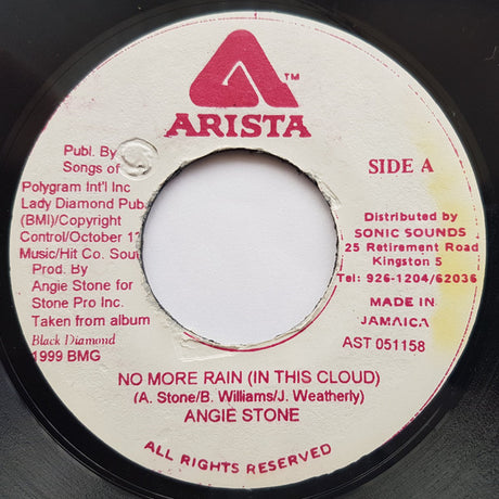 Angie Stone : No More Rain (7", Red)