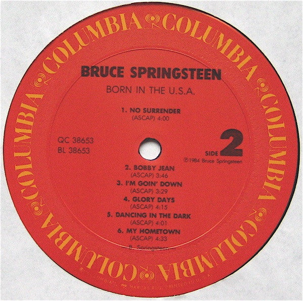 Bruce Springsteen : Born In The U.S.A. (LP, Album, Car)