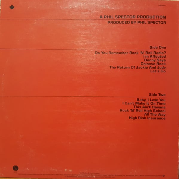 Ramones : End Of The Century (LP, Album, CBS)