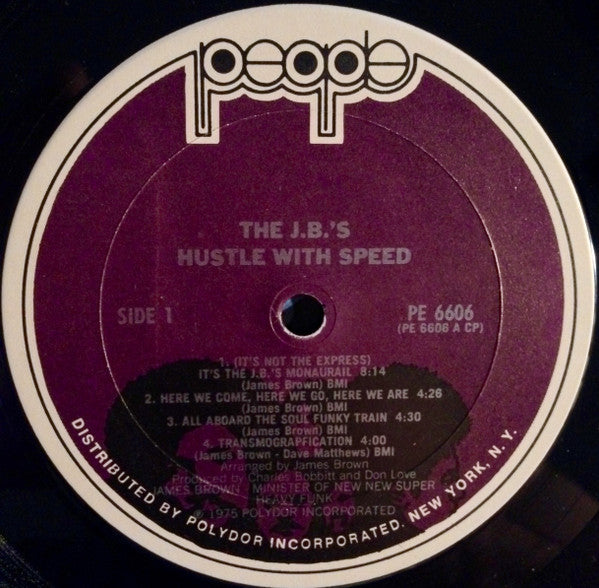 The J.B.'s : Hustle With Speed (LP, Album, CP )