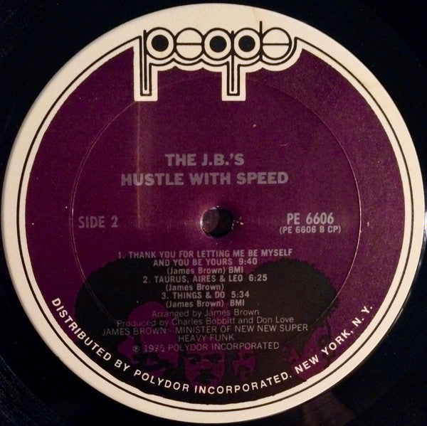 The J.B.'s : Hustle With Speed (LP, Album, CP )